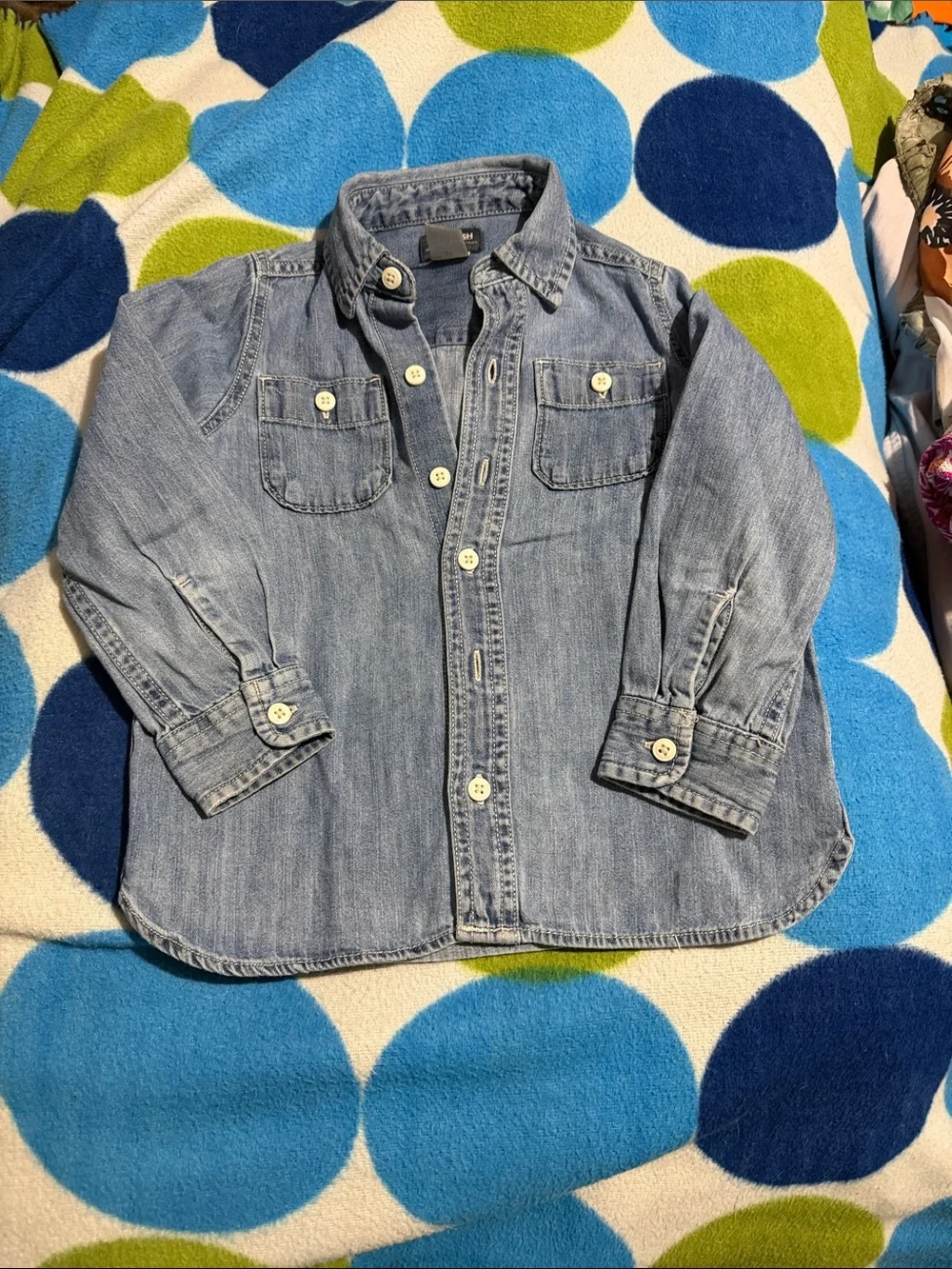 OshKosh B'gosh Light Blue Denim Shirt Jacket